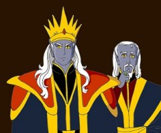 King Lotor and Modru.  Early design image.