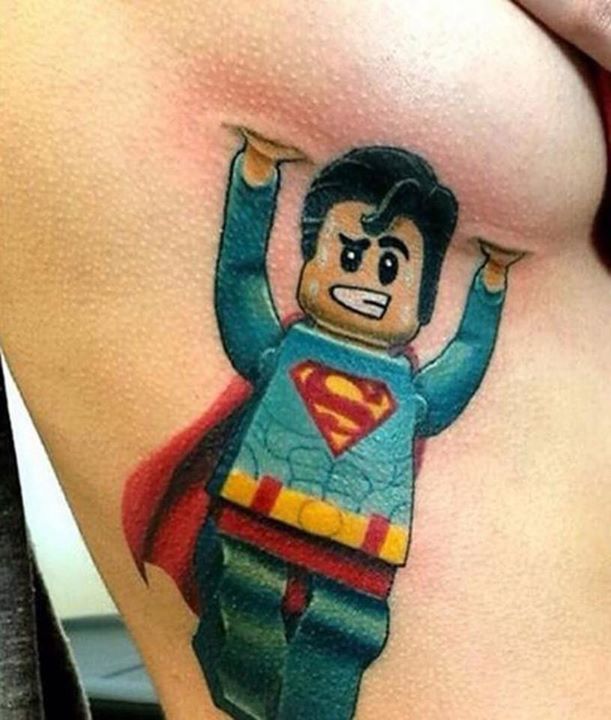 Lego Superman Tattoo